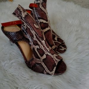 Jessica Simpson Snakeskin Stiletto Sandals
